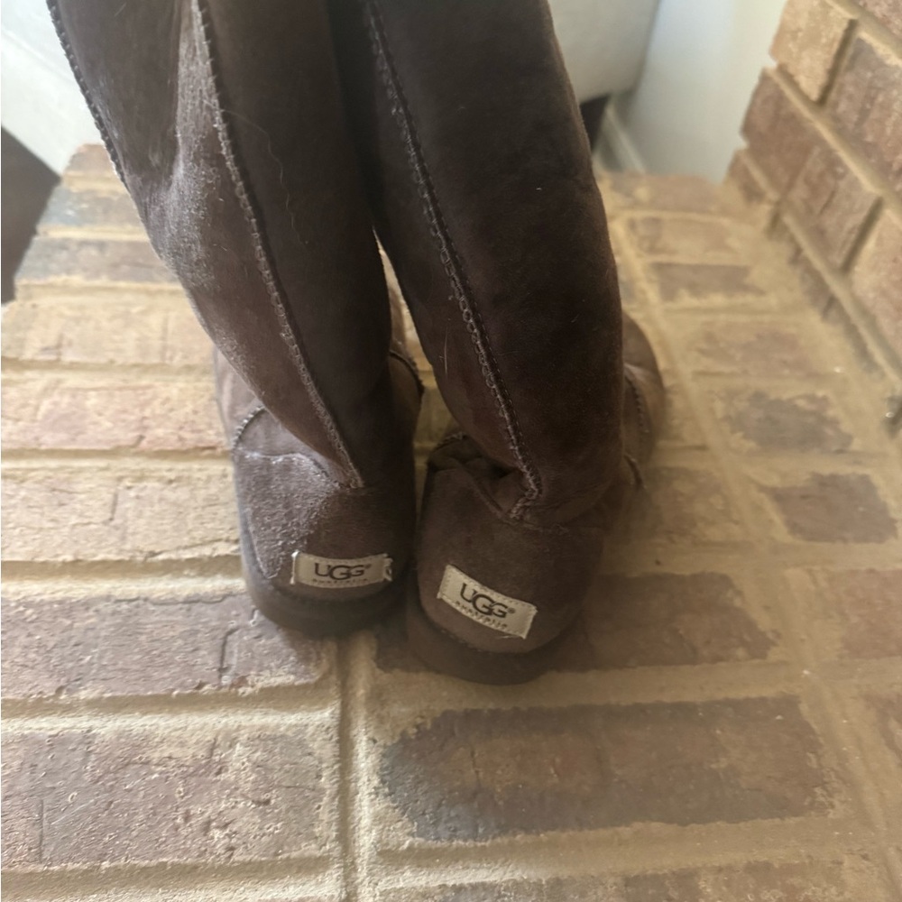UGG Brown Classic Tall Suede Boots